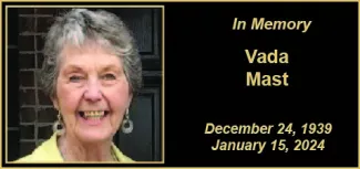 Memorial photo of Vada Mast