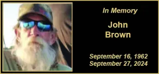 Memorial photo of John Allen Brown of Eads, Colorado.