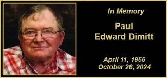 Memorial photo of Paul Edward Dimitt