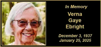 Memorial photo for Verna Gaye Ebright
