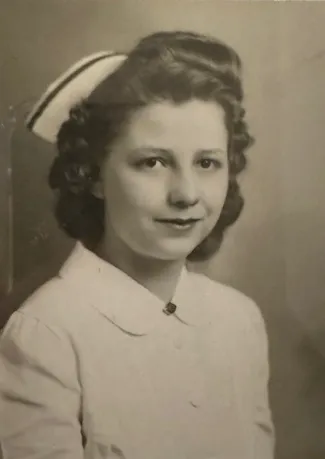 Nursing graduation photo of Esther McCoin