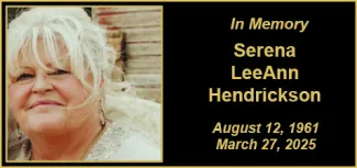Memorial photo for Serena LeeAnn Hendrickson