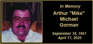 Memorial photo for Arthur ‘Mike’ Michael Gorman