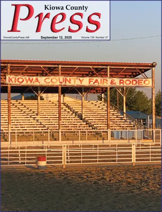 Photo of the week from the September 12, 2025, edition of the Kiowa County Press in Eads, Colorado -  Another year has passed, and fair week has returned in Kiowa County, Colorado - Chris Sorensen.