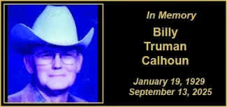Memorial photo for Billy Truman Calhoun