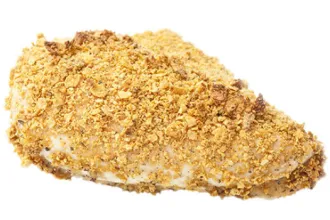 Piece of hot-wing-flavored chicken